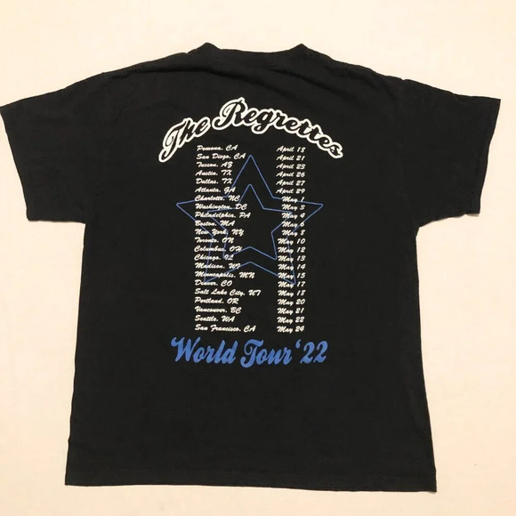 The Regrettes World Tour  22 Tshirt Band Tee Mens Size Large Shirt - Picture 11 of 16